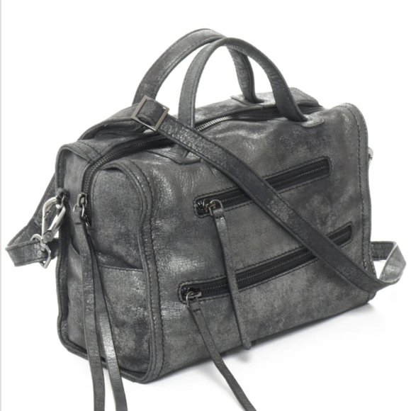 Carla Mancini Brinkley Black Silver Bag Purse - Picture 6 of 7